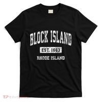 Block Island Rhode Island Ri Vintage Athletic Sports T-Shirt thumb 0