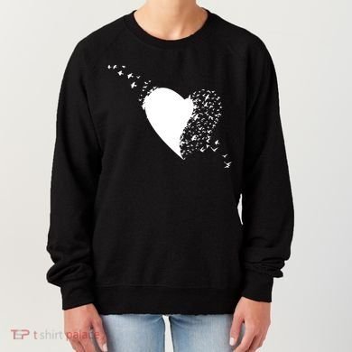 Bird Flocking Heart Women's Sweatshirt