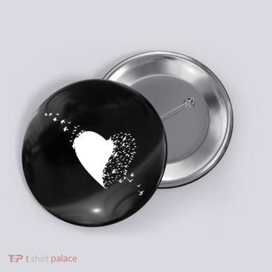 Bird Flocking Heart Button