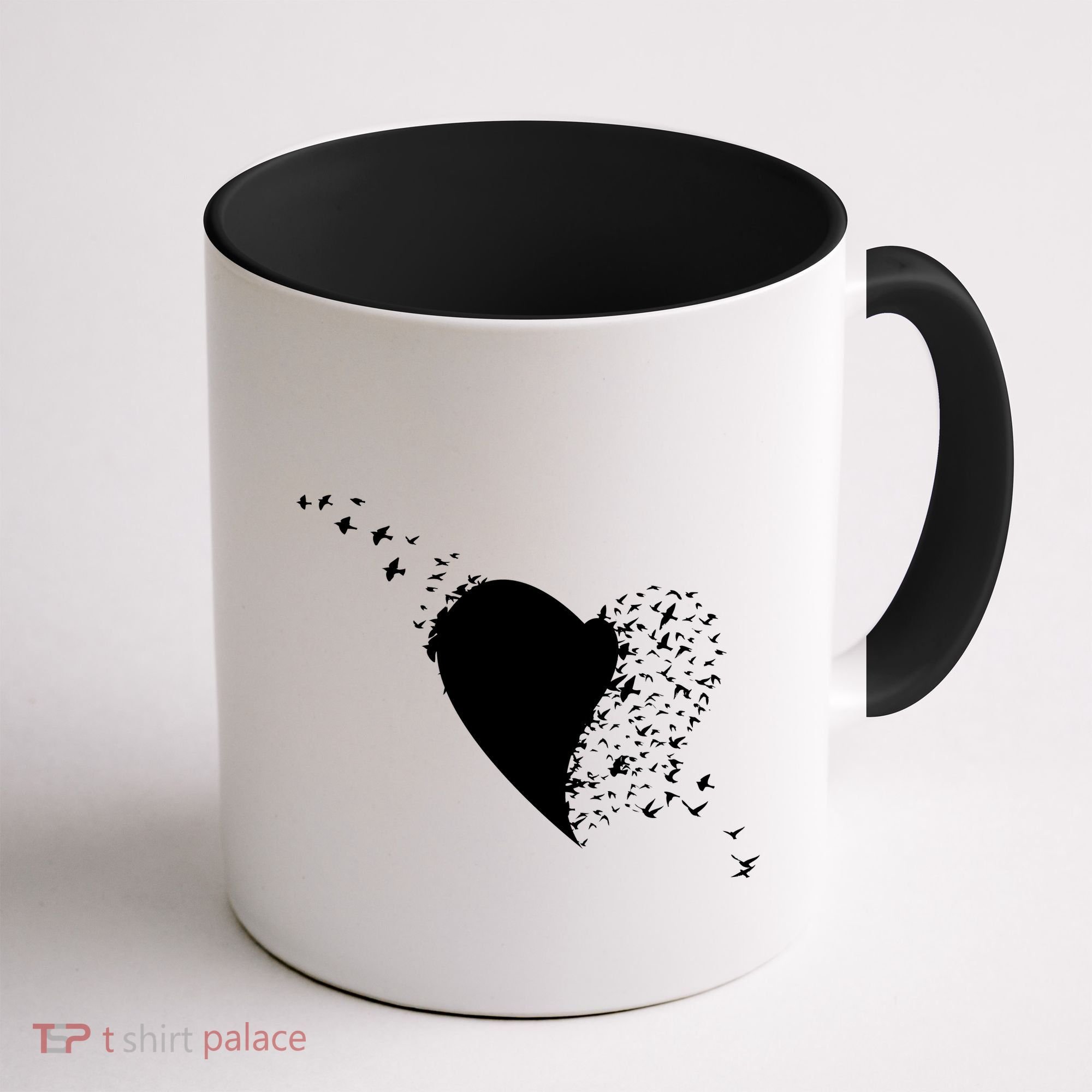 Bird Flocking Heart Coffee Mug