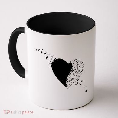 Bird Flocking Heart Coffee Mug
