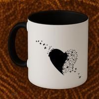Bird Flocking Heart Coffee Mug thumb 2