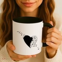 Bird Flocking Heart Coffee Mug thumb 3