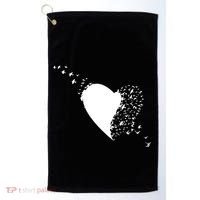 Bird Flocking Heart Golf Towel thumb 0