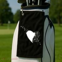 Bird Flocking Heart Golf Towel thumb 2
