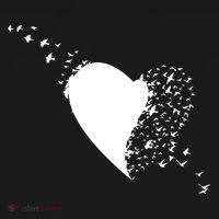 Bird Flocking Heart Tote Bag thumb 4