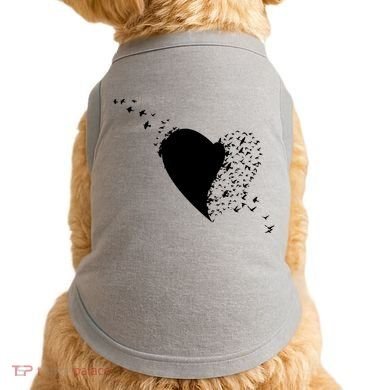 Bird Flocking Heart Doggie Tank
