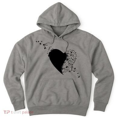 Bird Flocking Heart Hoodie