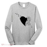 Bird Flocking Heart Long Sleeve Shirt thumb 0