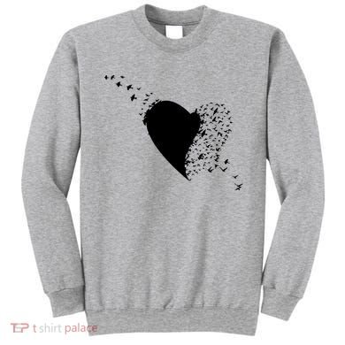 Bird Flocking Heart Sweatshirt