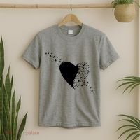 Bird Flocking Heart T-Shirt thumb 2