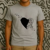 Bird Flocking Heart T-Shirt thumb 3