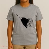 Bird Flocking Heart T-Shirt thumb 4