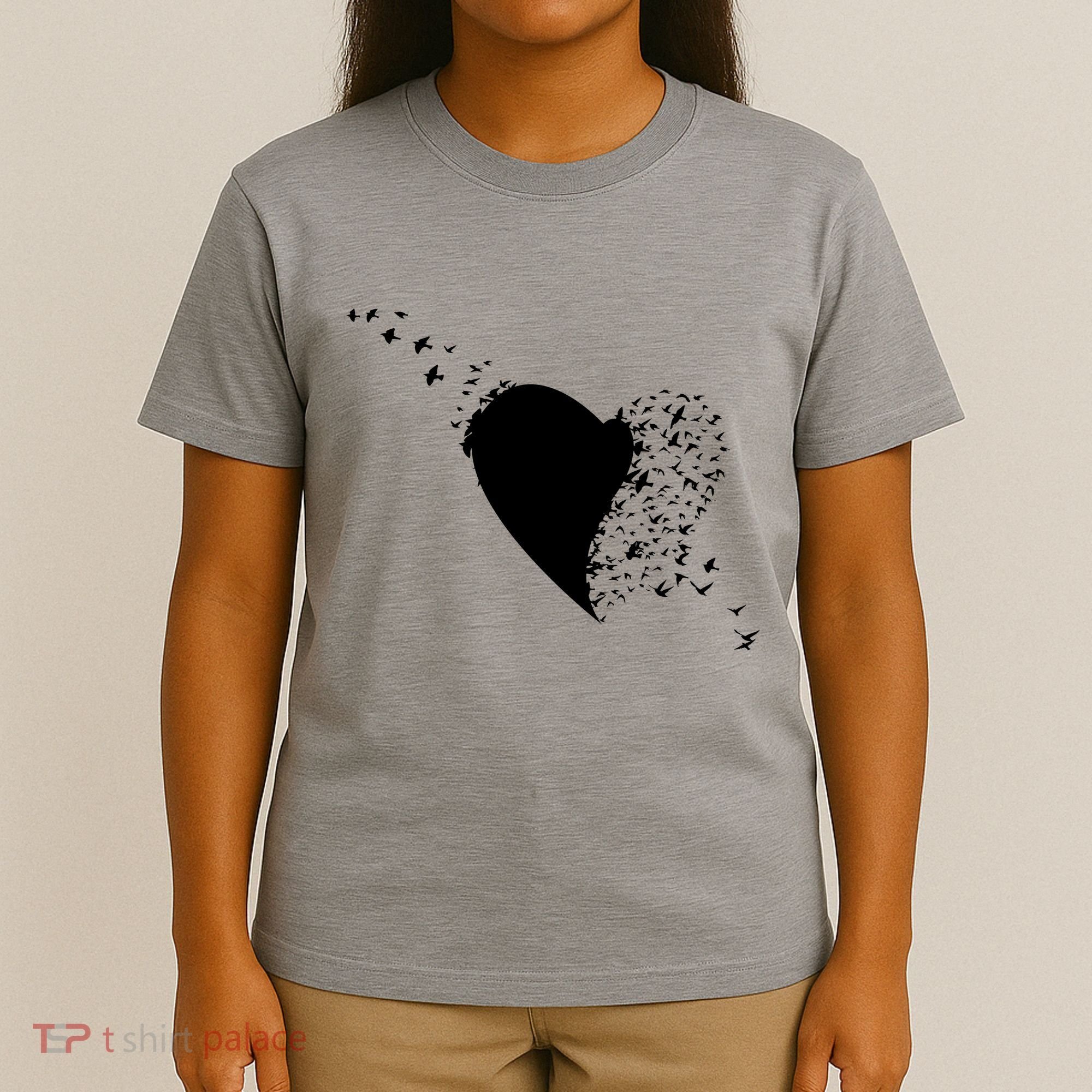Bird Flocking Heart T-Shirt