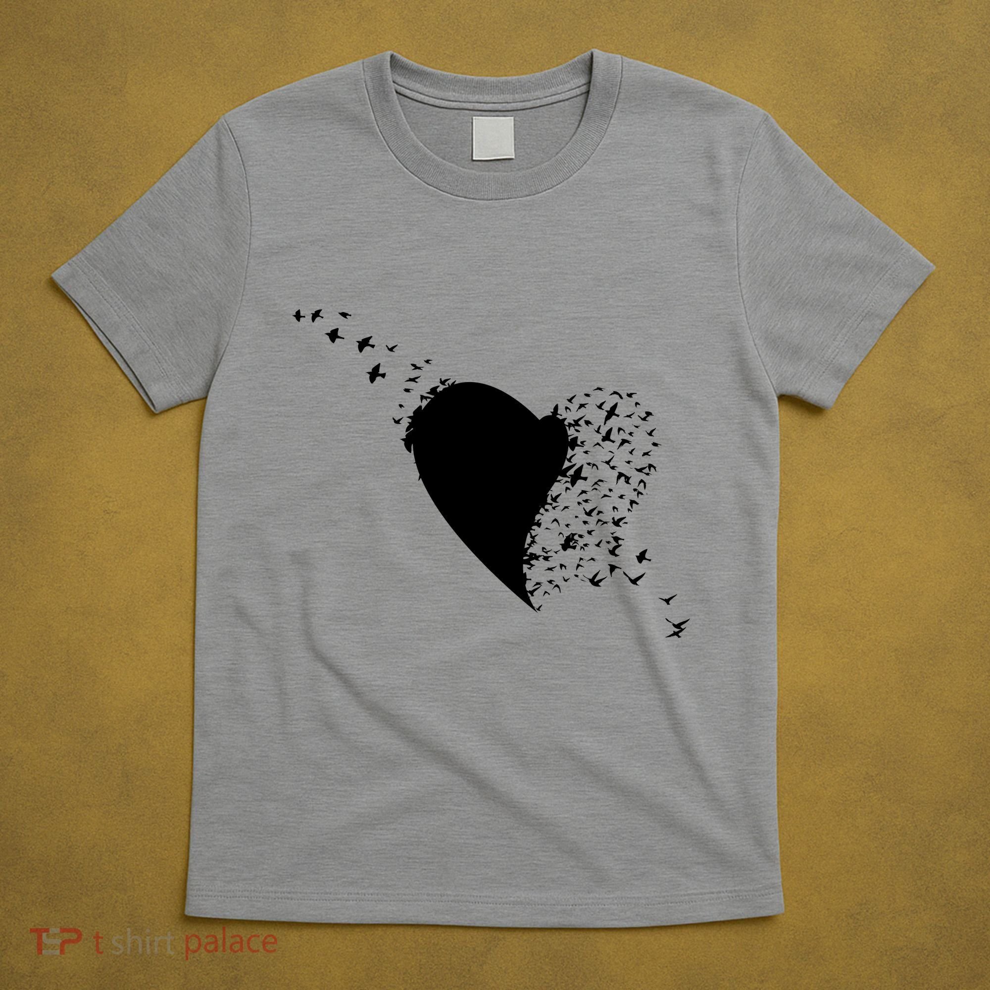 Bird Flocking Heart T-Shirt