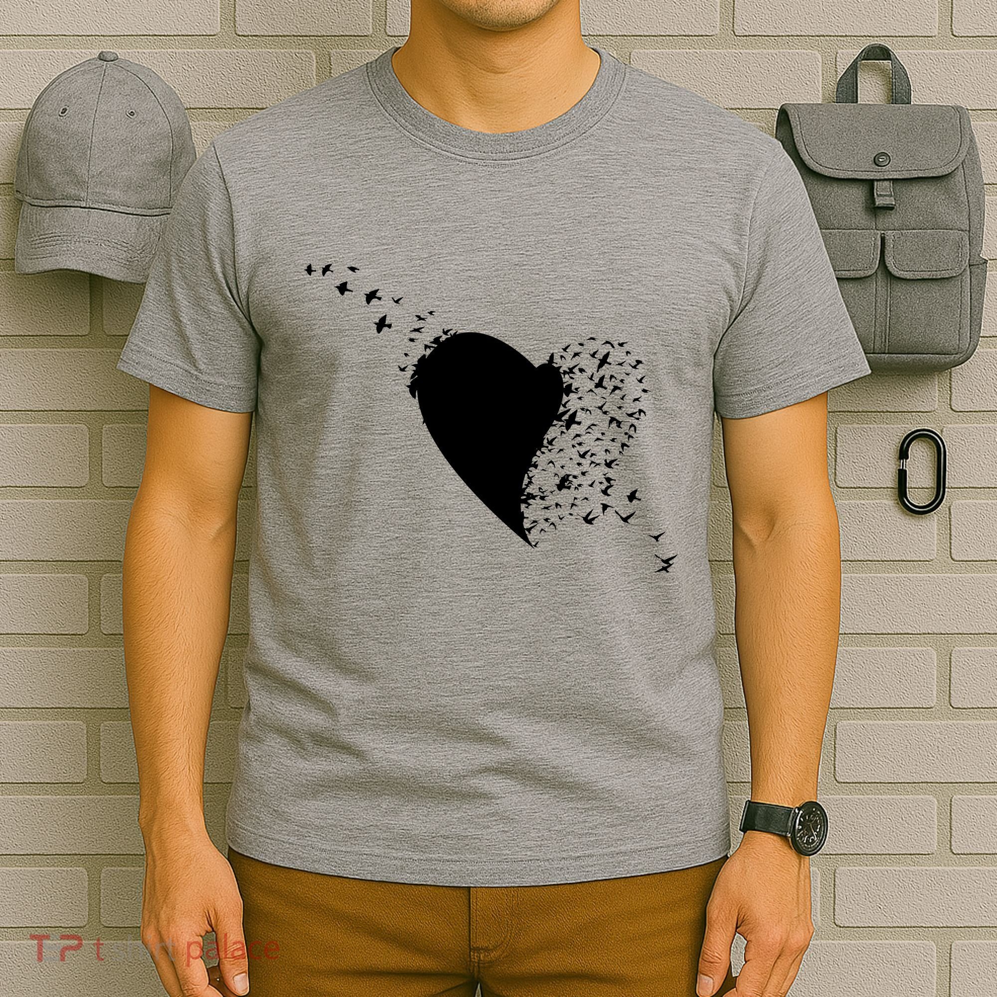Bird Flocking Heart T-Shirt