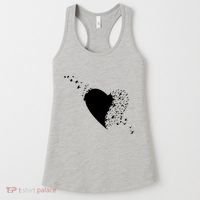 Bird Flocking Heart Women's Tank Top thumb 0