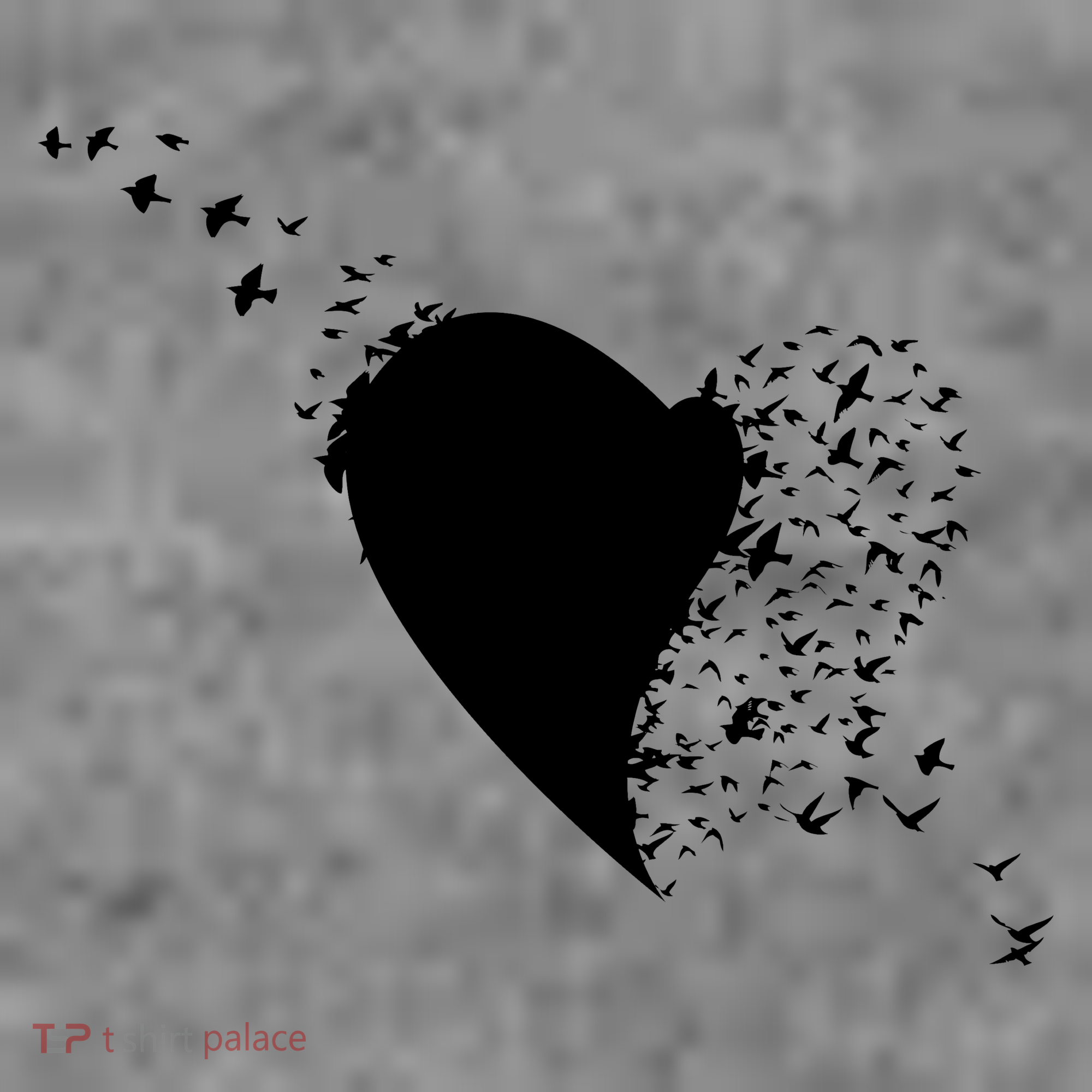 Bird Flocking Heart Toddler Hoodie