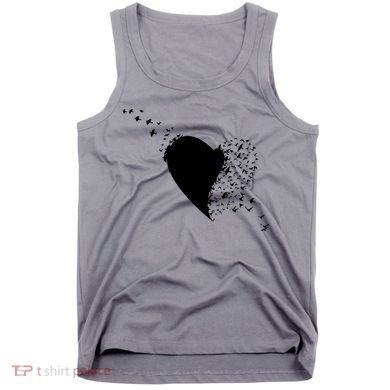 Bird Flocking Heart Tank Top