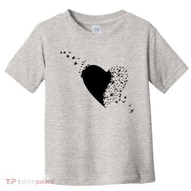 Bird Flocking Heart Toddler T-Shirt