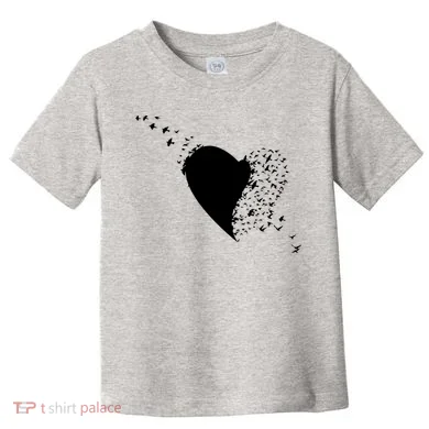Bird Flocking Heart Toddler T-Shirt