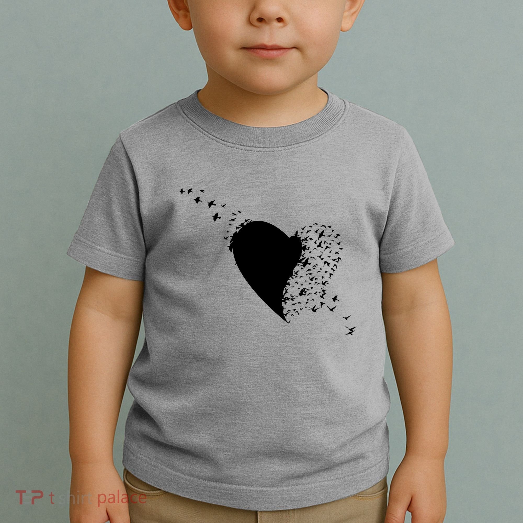 Bird Flocking Heart Toddler T-Shirt