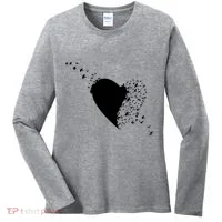 Bird Flocking Heart Women's Long Sleeve Shirt thumb 0