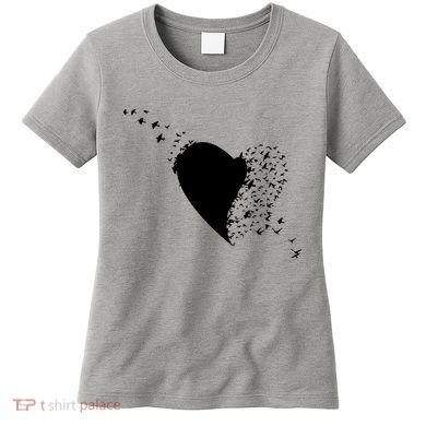 Bird Flocking Heart Women's T-Shirt