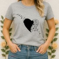 Bird Flocking Heart Women's T-Shirt thumb 2