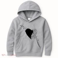 Bird Flocking Heart Kids Hoodie thumb 0