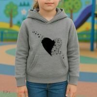Bird Flocking Heart Kids Hoodie thumb 3