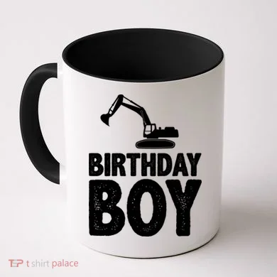 Birthday Boy Construction Crew Coffee Mug