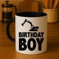 Birthday Boy Construction Crew Coffee Mug thumb 4