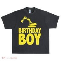 Birthday Boy Construction Crew Urban Oversized Heavyweight T-Shirt thumb 0