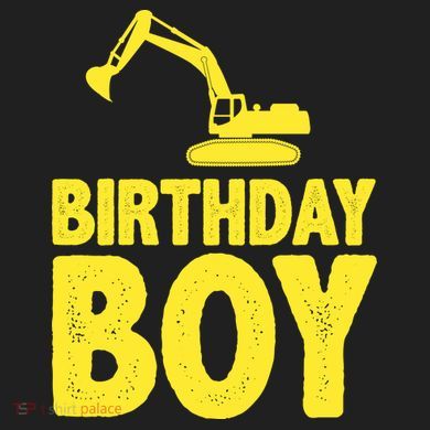 Birthday Boy Construction Crew Urban Oversized Heavyweight T-Shirt