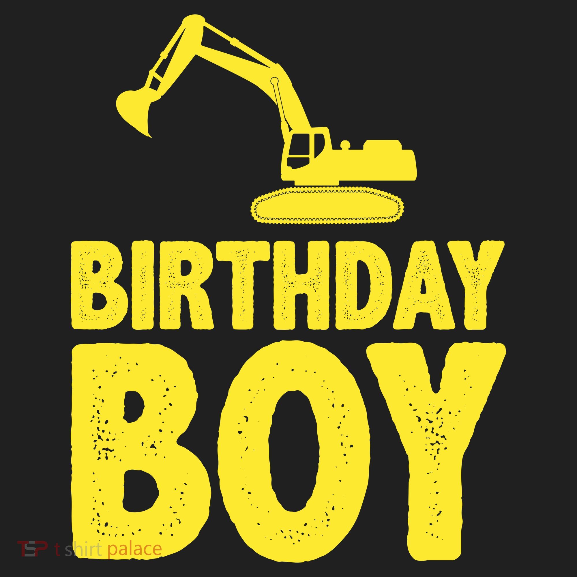 Birthday Boy Construction Crew Urban Oversized Heavyweight T-Shirt