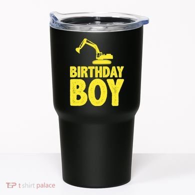 Birthday Boy Construction Crew Tumbler
