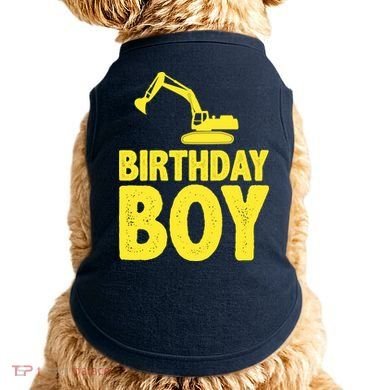 Birthday Boy Construction Crew Doggie Tank