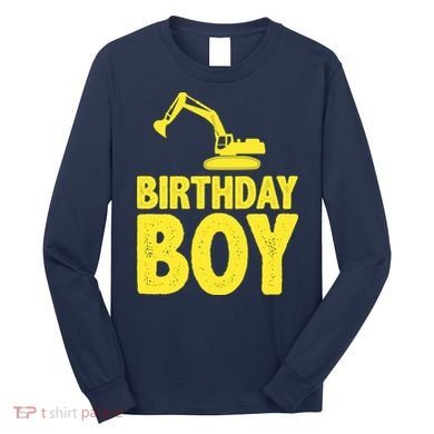 Birthday Boy Construction Crew Long Sleeve Shirt