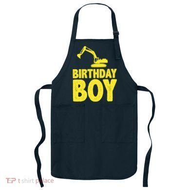 Birthday Boy Construction Crew Apron