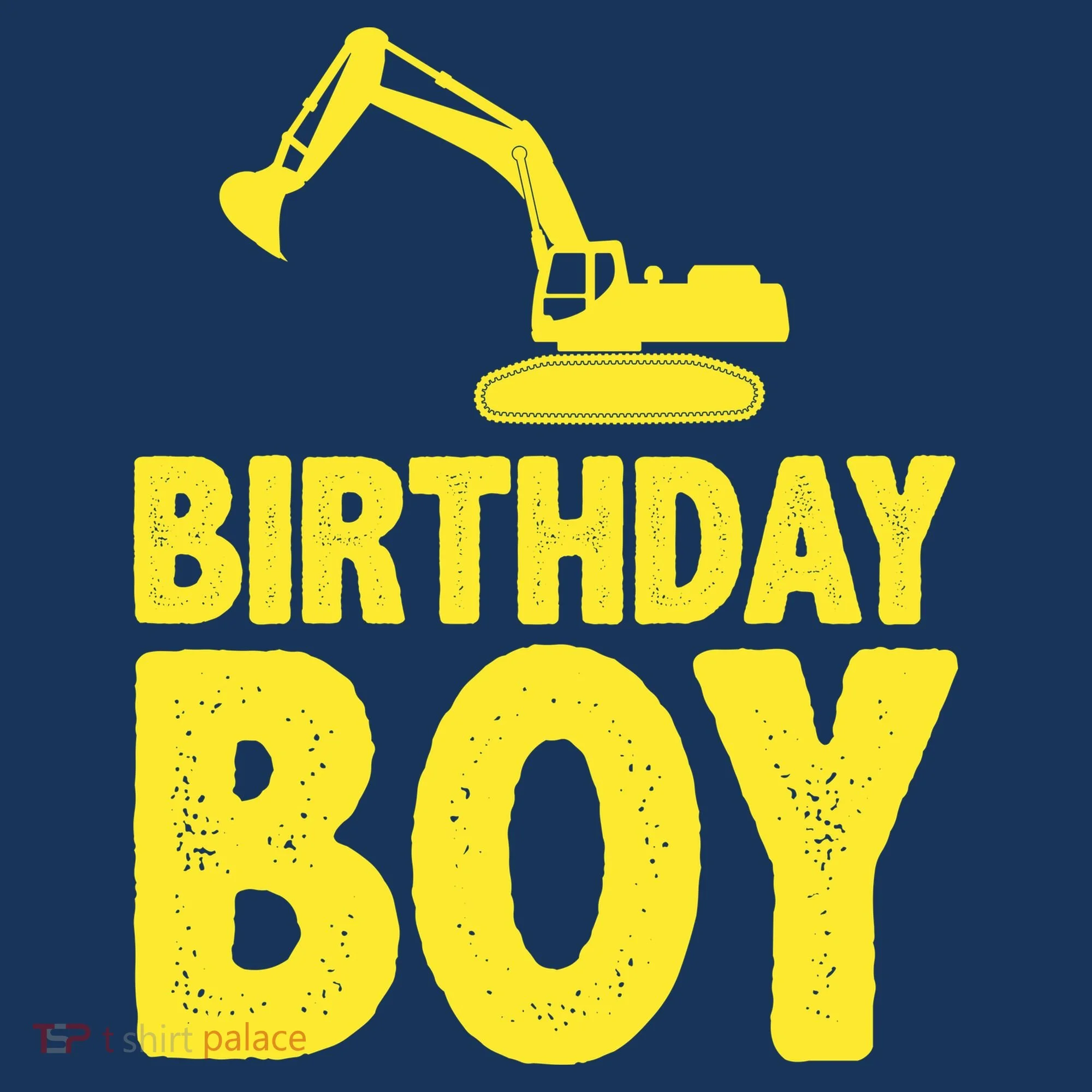Birthday Boy Construction Crew Button