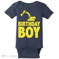 Birthday Boy Construction Crew Baby Bodysuit thumb 0