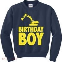 Birthday Boy Construction Crew Kids Sweatshirt thumb 0