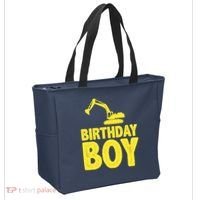 Birthday Boy Construction Crew Tote Bag thumb 2
