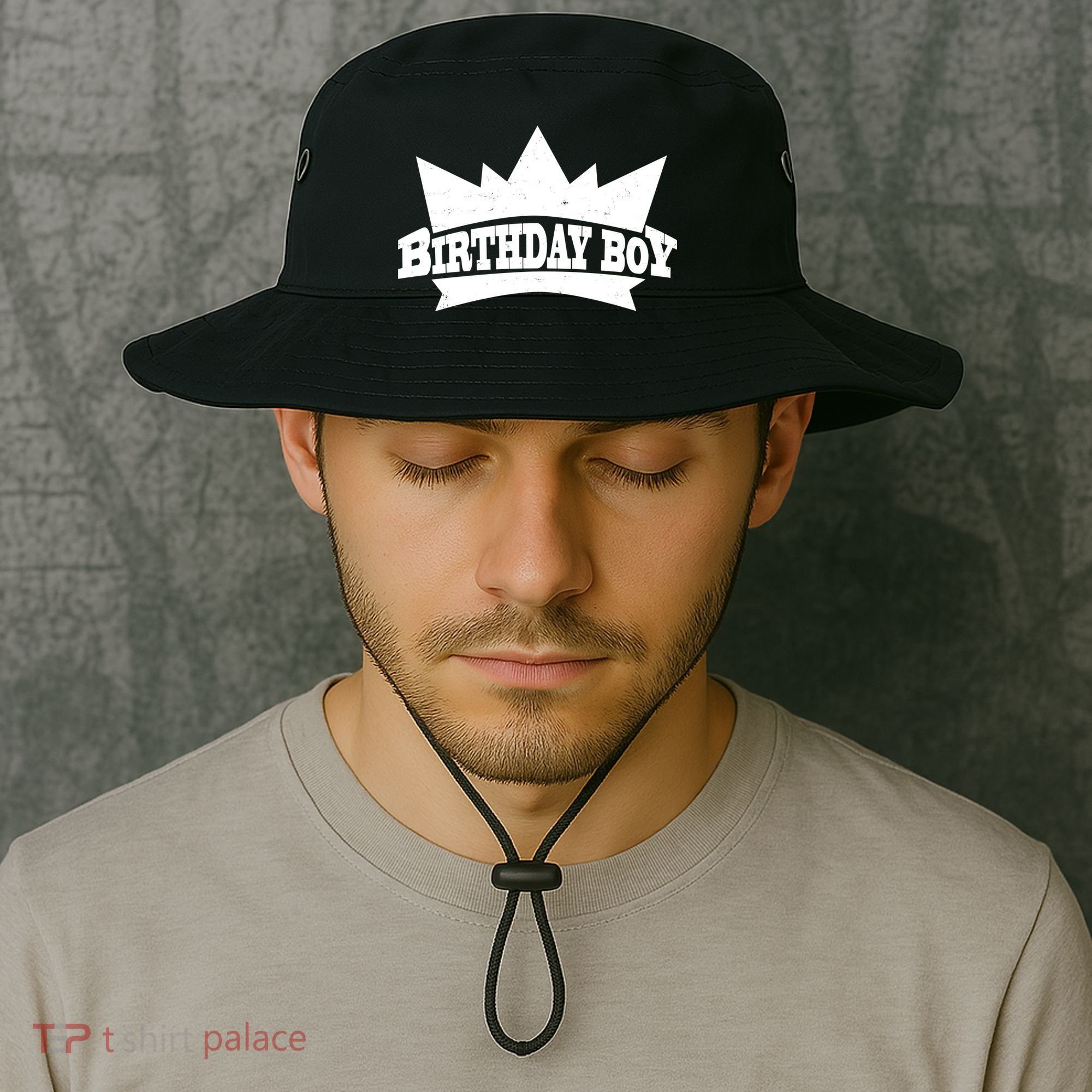 Birthday Boy Crown Classic Logo Bucket Hat