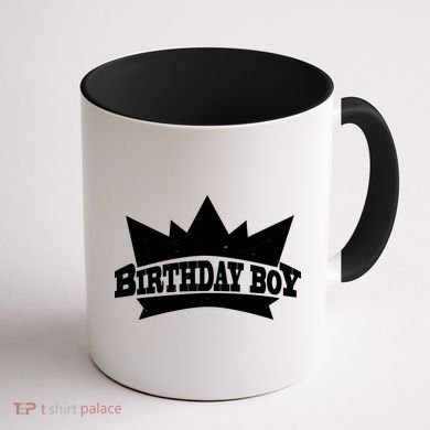 Birthday Boy Crown Classic Logo Coffee Mug back