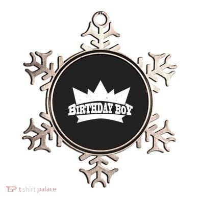 Birthday Boy Crown Classic Logo Ornament