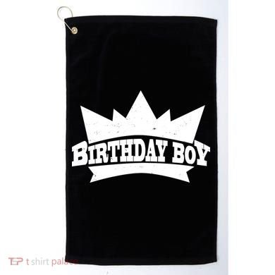 Birthday Boy Crown Classic Logo Golf Towel