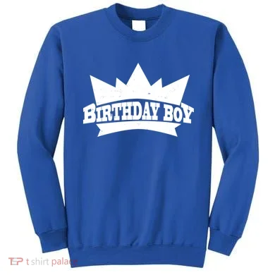Birthday Boy Crown Classic Logo Sweatshirt