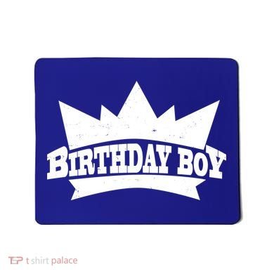 Birthday Boy Crown Classic Logo Mousepad